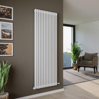 Agadon Kylo 2 Column Radiator in White | Size: 1800mm x 290mm