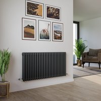 Agadon Kylo 3 Column Radiator in Dark Grey | Size: 1800mm x 290mm