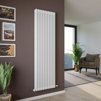 Agadon Kylo 3 Column Radiator in White | Size: 1800mm x 560mm