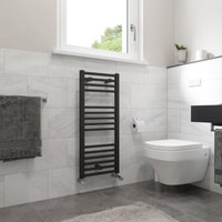 Agadon Willow Designer Towel Radiator in Dark Grey | Size: 922mm x 400mm
