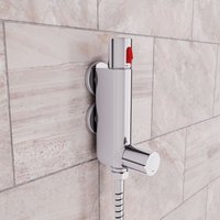 Mini Vertical Thermostatic Shower Mixer Valve Suitable Static Caravan Metallic