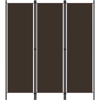 Berkfield Home 3-Panel Room Divider Brown 150x180 cm