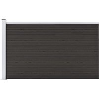 Berkfield Home Fence Panel WPC 175x105 cm Black