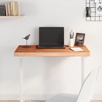 Berkfield Home Table Top 80x40x4 cm Rectangular Solid Wood Beech in Brown | Size: 80 x 40 x 4 cm