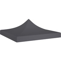 Berkfield Home Party Tent Roof 2x2 m Anthracite 270 g/m ² in Black