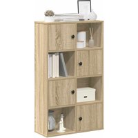 Berkfield Home Bookcase Sonoma Oak 60x24x101.5 cm Engineered Wood in Brown