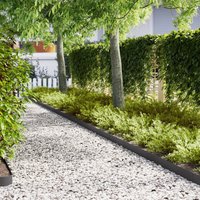 Berkfield Home Lawn Edgings 30 pcs Black 100x0.5x15 cm Steel