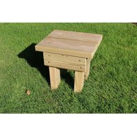 Churnet Valley Garden Furniture Ltd Pressure Treated Footstool/Foot Rest - Timber - Fully Assembled in Brown