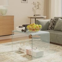 Berkfield Home Side Table 40x40x60 cm Tempered Glass in Grey | Size: 40 x 40 x 60 cm