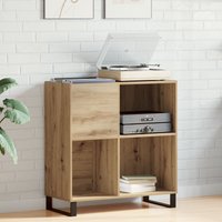 Berkfield Home Record Cabinet Old Wood 84.5x38x90 cm Engineered Wood in Brown