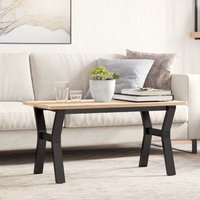 Berkfield Home Coffee Table Legs Y-Frame 80x40x43 cm Steel in Black | Size: 80 x 40 x 43 cm