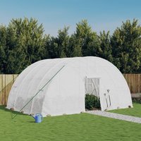 Berkfield Home Greenhouse with Steel Frame White 24 m² 6x4x2.85 m