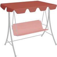 Berkfield Home Replacement Canopy for Garden Swing Terracotta 150/130x105/70cm in Orange | Size: 150/130x105/70 cm