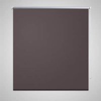 Berkfield Home Roller Blind Blackout 100 x 230 cm Coffee in Brown