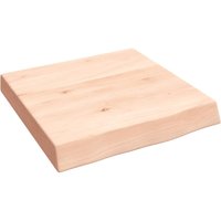 Berkfield Home Wall Shelf 40x40x(2-6) cm Untreated Solid Wood Oak in Brown
