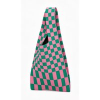 Checkered Reusable Shopping Tote Bag
