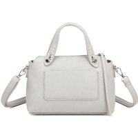 Fontanella Fashion Women's Modella PU Leather Shoulder Hand Bag in Light Grey