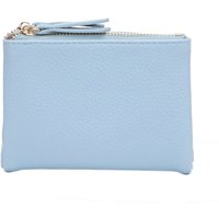 Fontanella Fashion Women's Pebbled PU Leather Wallet in Light Blue