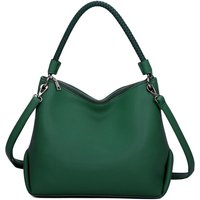 Fontanella Fashion Women's Orta PU Leather Shoulder Bag in Emerald