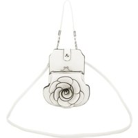 Fontanella Fashion Women's Rose Bloom Mini Crossbody Bag in White
