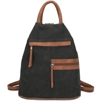 Fontanella Fashion Women's SleekWay Casual PU Leather Backpack in Black