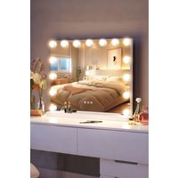 INMTFEI Hollywood Vanity Makeup Mirror with Lights 5x Magnifier 58x46cm in White | Size: 58x46 cm