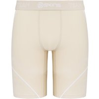 Skins Men's DNAmic Natural Beige Compression Shorts in Light Beige | Size: Medium