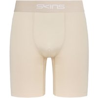 Skins Men's DNAmic Force Natural Beige Compression Shorts in Light Beige | Size: Small