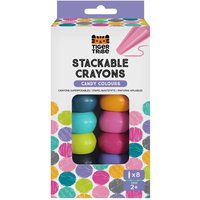 Stackable Crayons 8 Pack Chunky Crayon Set