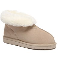 EverAu Australia Women's Owl Ankle Slippers in Light Sand | Size: 3
