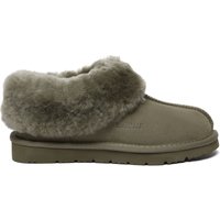 EverAu Australia Women's Real Sheepskin Ibis Slippers with EVA Sole in Dark Olive | Size: 5