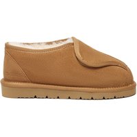 EverAu Australia Women's Women Swiftlet Adjustable Real Sheepskin Slippers in Brown | Size: 4