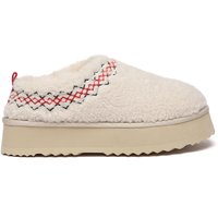 Sheepskin Lewin Plush Ankle Platform Slippers EVA Sole Light