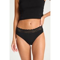 Modibodi Women's Period Pant Sensual Hi Waist Bikini Super Black Knickers | Size: 22