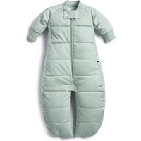 ergoPouch 100% GOTS Winter Long Sleeved 2 in 1 Sleeping Suit Bag - 2.5 TOG Sage in Light Green | Size: 2-4 Years