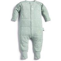 ergoPouch 100% GOTS Winter Long Sleeved Sleep Onesie - 3.5 TOG Sage in Light Green | Size: 4-5 Years