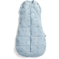 ergoPouch 100% GOTS Winter Cocoon Swaddle Sleeping Bag - 2.5 TOG Dragonflies in Light Blue | Size: 0-3 m