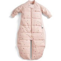 ergoPouch 100% GOTS Winter Long Sleeved 2 in 1 Sleeping Suit Bag - 2.5 TOG Daisy in Light Pink | Size: 2-4 Years