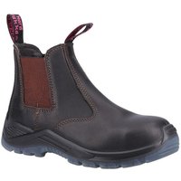 Hard Yakka Women's 'Banjo NS' Safety Ankle Boots in Brown | Size: 7