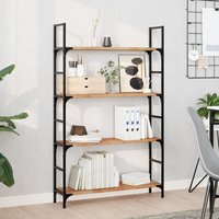 Berkfield Home Floating Shelves 2 pcs 100x20x2 cm Oil Finished Solid Wood Acacia in Brown | Size: 100 x 20 x 2 cm