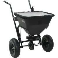 Berkfield Home Walk Behind Salt Spreader PVC & Steel 106x73x76 cm 45 L | Size: 106 x 73 x 76 cm