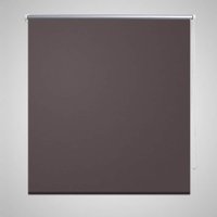 Berkfield Home Roller Blind Blackout 120 x 175 cm Coffee in Brown