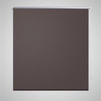 Berkfield Home Roller Blind Blackout 160 x 175 cm Coffee in Brown