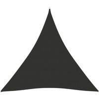 Berkfield Home Sunshade Sail Oxford Fabric Triangular 4.5x4.5x4.5 m Anthracite in Black