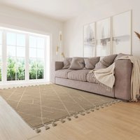 Kilim Modern Easy to clean Hand Made Geometric Area cm x 230 cm