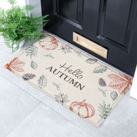 Artsy Mats Hello Autumn Indoor Outdoor Doormat | Size: 60 x 90 cm