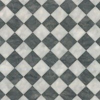 Vinyl Flooring UK Black White Chequers Effect 2.0mm Vinyl Flooring Sheet | Size: 4000mm x 5000mm