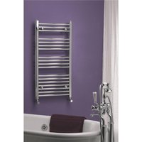 Clifton Chrome Bathroom Towel Rail Vertical 25mm 800mm (H) x 500mm (W) in Silver