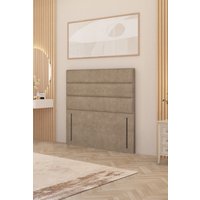 Somnior Chambery 54" Floor Standing Divan Headboard Upholstered Plush Velvet in Beige | Size: Single