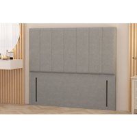 Somnior Austin Linen Fabric 54" Floor Standing Upholstered Divan Headboard in Light Grey | Size: Double